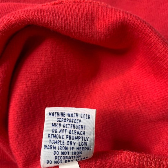 Polo Ralph Lauren Mens‎ Sweater Size Large Red Long Sleeves 1/4 Zip Pullover - Picture 10 of 11